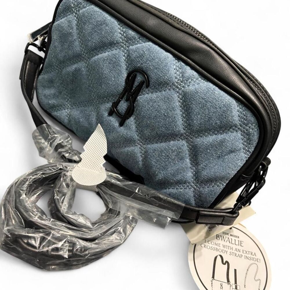 Steve-madden Women's Blue and Black Bag